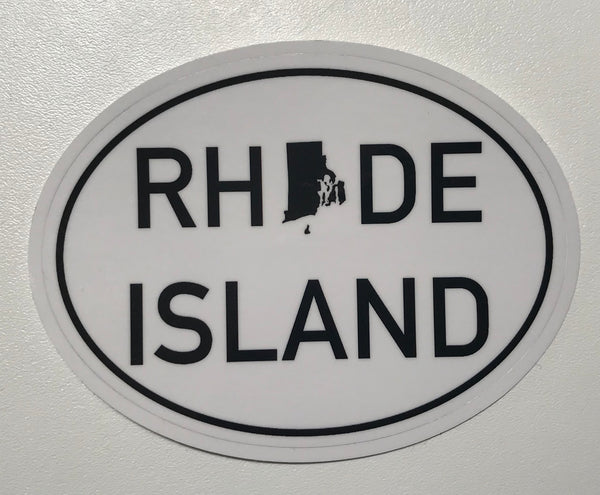 RHODE ISLAND OVAL STICKER
