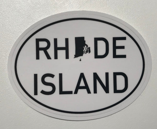 RHODE ISLAND OVAL STICKER